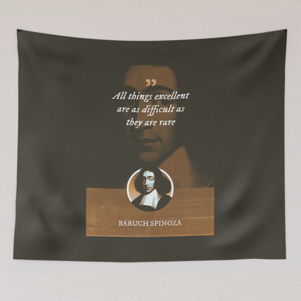 Item preview, Baruch Spinoza - All things excellent are as difficult as they are rare designed and sold by Syahrasi.