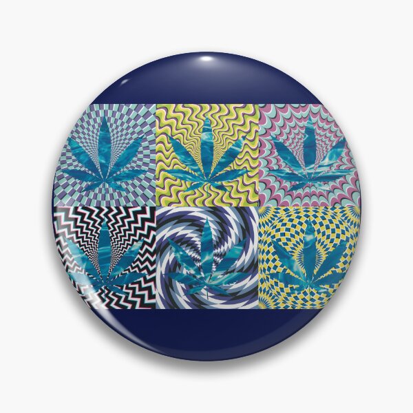 Artikelvorschau, Pot Leaf Pop Art with Retro Colorful Psychedelic Spirals with Liquid Pot Leaf entworfen und verkauft von YomeHayin.
