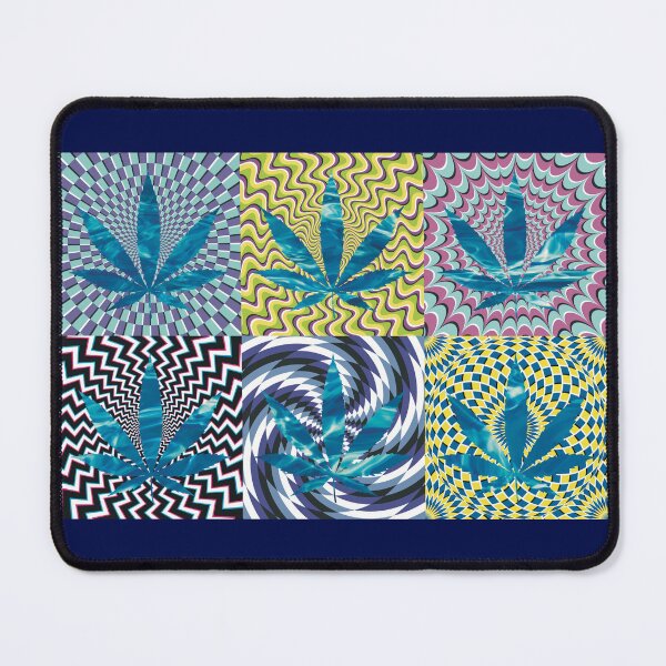 Item preview, Pot Leaf Pop Art with Retro Colorful Psychedelic Spirals with Liquid Pot Leaf designed and sold by YomeHayin.