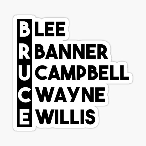 best-name-in-the-world-bruce-sticker-by-movielovermax-redbubble