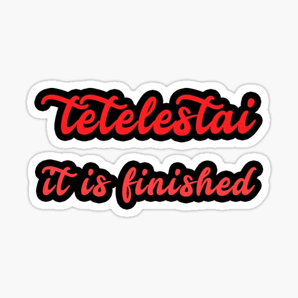 Artikel-Vorschau von Tetelestai, designt und verkauft von plushism.