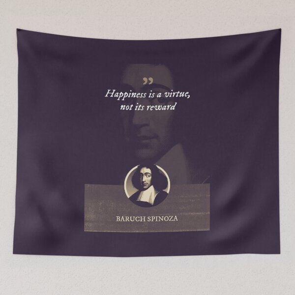 Item preview, Baruch Spinoza - Happiness is a virtue, not its reward designed and sold by Syahrasi.