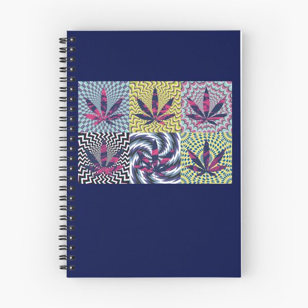 Item preview, Pot Leaf Pop Art with Retro Colorful Psychedelic Spirals with Pink and Purple Liquid Pot Leaf designed and sold by YomeHayin.