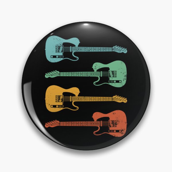 Item preview, T-Style Electric Guitar Cool Retro Colors Classic T-Shirt designed and sold by rikazr6sr1.