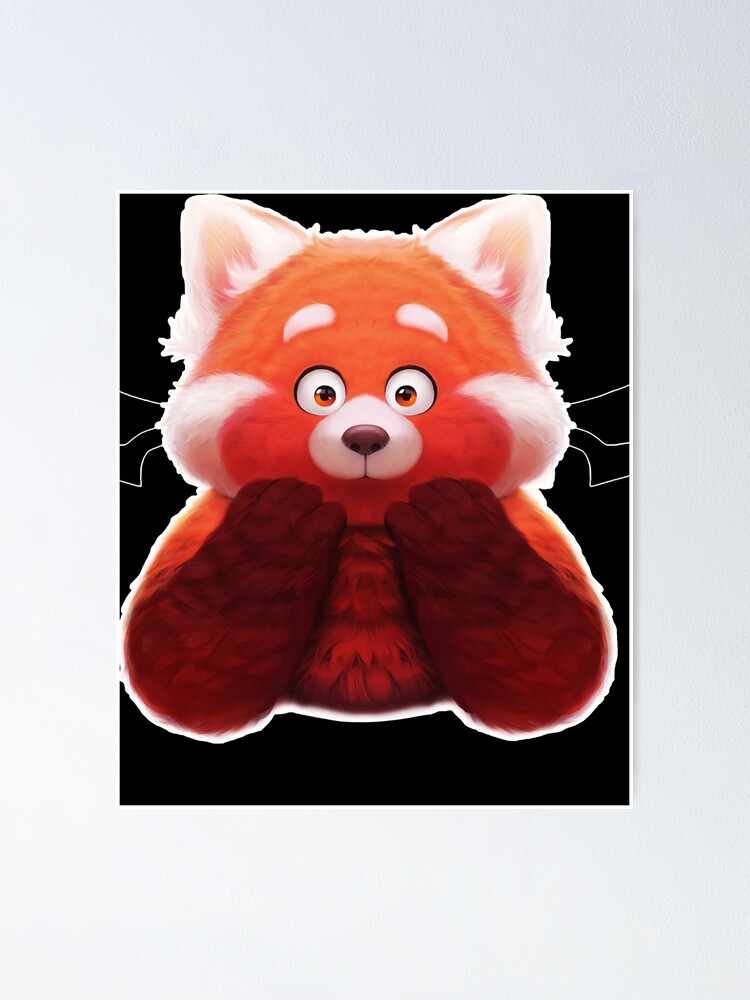 "Red Panda Movie Turning Red" Poster for Sale by OliveWilkinson Redbubble
