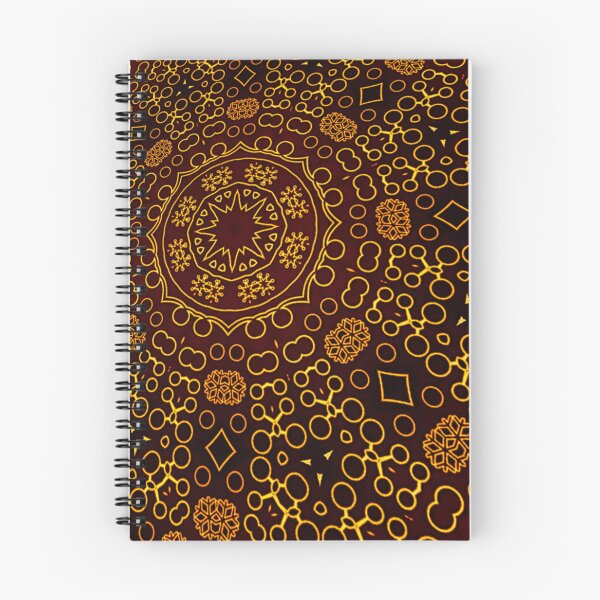 Item preview, Perspective of Pistil and flower batik Pattern,  floral art pattern with Luxury brown style   designed and sold by ImpossibleC.