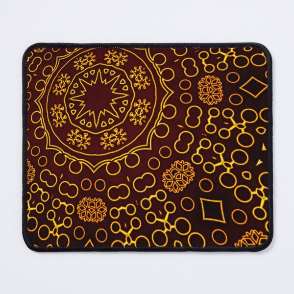 Item preview, Perspective of Pistil and flower batik Pattern, floral art pattern with Luxury brown style designed and sold by ImpossibleC.