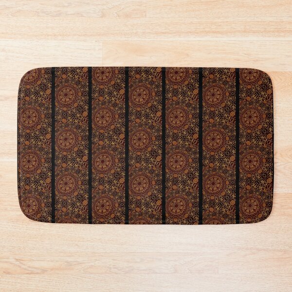Item preview, Perspective of Pistil and flower batik Pattern,  floral art pattern with Luxury brown style   designed and sold by ImpossibleC.