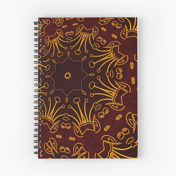 Item preview, Perspective of Pistil and flower batik Pattern,  floral art pattern with Luxury brown style   designed and sold by ImpossibleC.