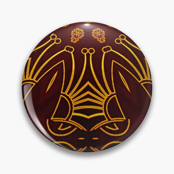 Item preview, Perspective of Pistil and flower batik Pattern,  floral art pattern with Luxury brown style   designed and sold by ImpossibleC.
