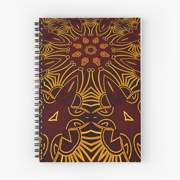 Item preview, Perspective of Pistil and flower batik Pattern,  floral art pattern with Luxury brown style   designed and sold by ImpossibleC.