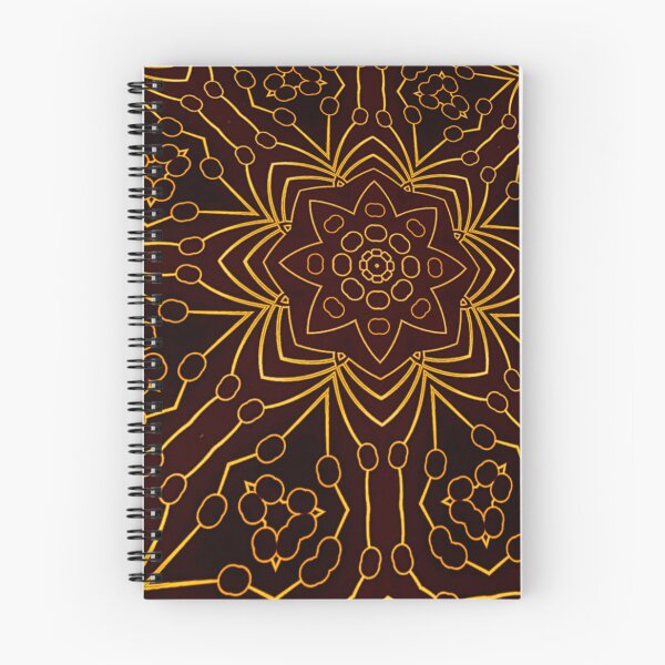 Item preview, Perspective of Pistil and flower batik Pattern,  floral art pattern with Luxury brown style   designed and sold by ImpossibleC.