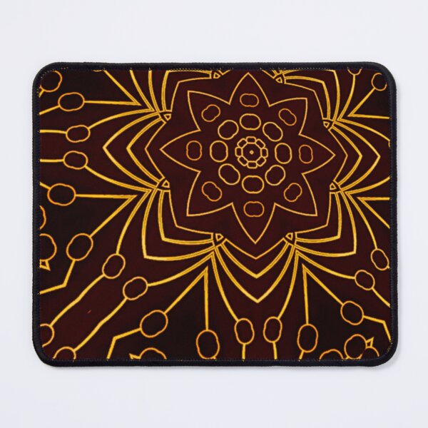 Item preview, Perspective of Pistil and flower batik Pattern,  floral art pattern with Luxury brown style   designed and sold by ImpossibleC.