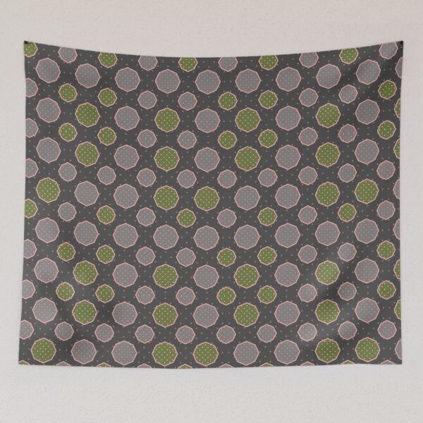 Item preview, Geometric, octagon, diagonal lines, polka dots, modern design designed and sold by Svitac.