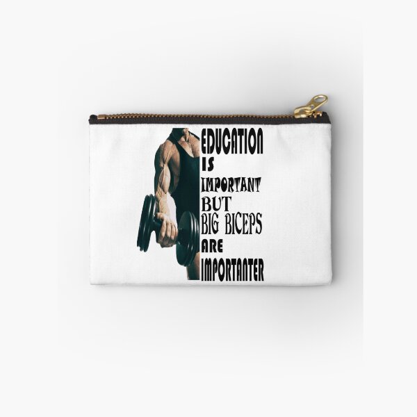 Item preview, Education is important but big biceps are important designed and sold by Hammy97.