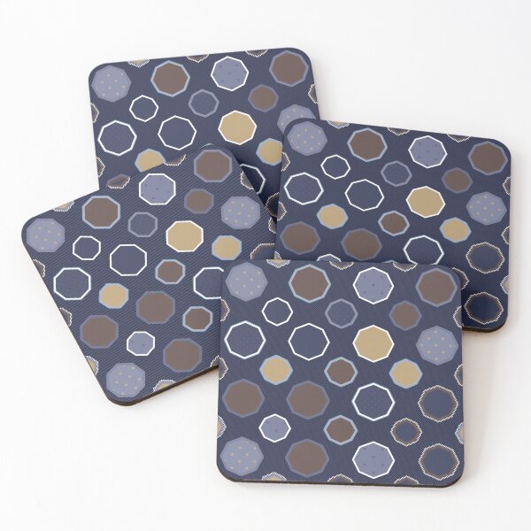 Artikelvorschau, Geometric, octagon, diagonal lines, polka dots, modern design entworfen und verkauft von Svitac.
