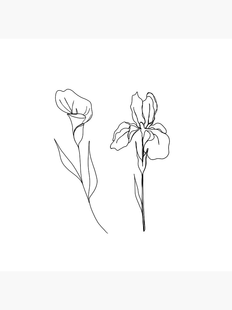 Fleurs Printemps Iris iris - Idée de cadeau' Autocollant