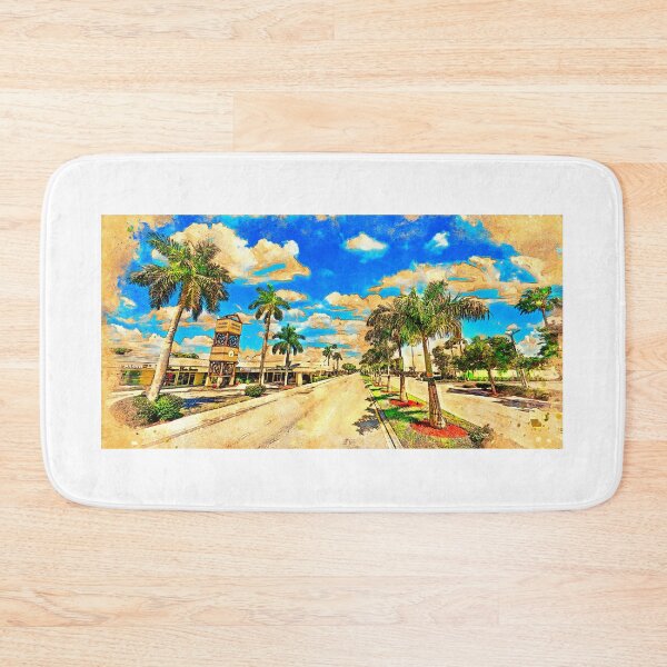 Item preview, Downtown Cape Coral - digital painting with vintage look designed and sold by NickoPrints.