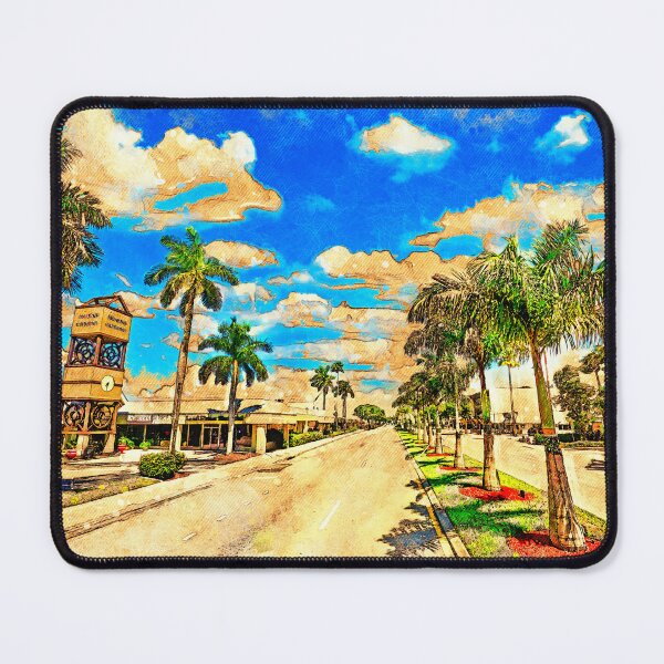 Item preview, Downtown Cape Coral - digital painting with vintage look designed and sold by NickoPrints.