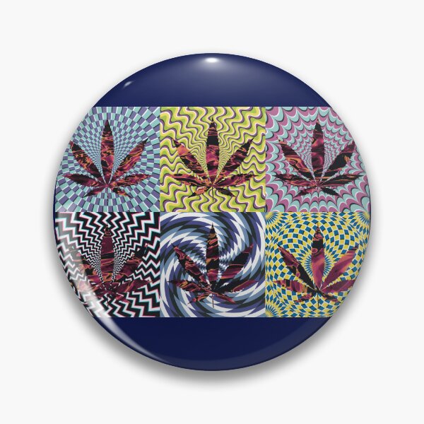 Artikelvorschau, Pot Leaf Pop Art with Retro Colorful Psychedelic Spirals with Trippy Liquid Pot Leaf entworfen und verkauft von YomeHayin.