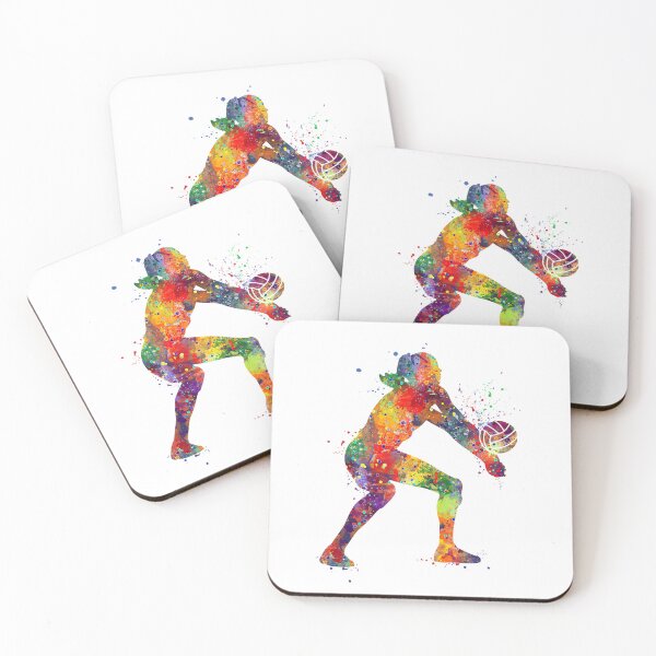 Item preview, Volleyball Girl Player Watercolor Sport Gift designed and sold by LotusGifts.