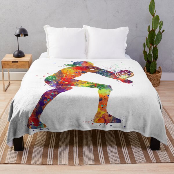Item preview, Volleyball Girl Player Watercolor Sport Gift designed and sold by LotusGifts.