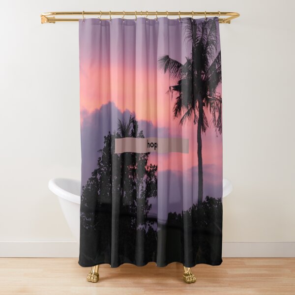 HOPE! Chill summer vibes, chill T-shirts, chill stickers, sunsets Shower Curtain