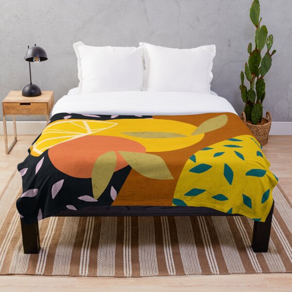 Item preview, Summer citrus abstract illustration designed and sold by Yasminespace.
