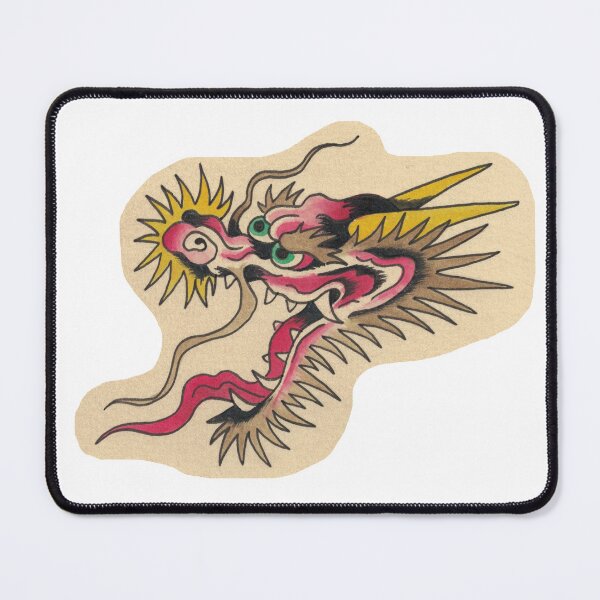 Item preview, American Traditional Red Dragon Tattoo flash designed and sold by HailRudd.