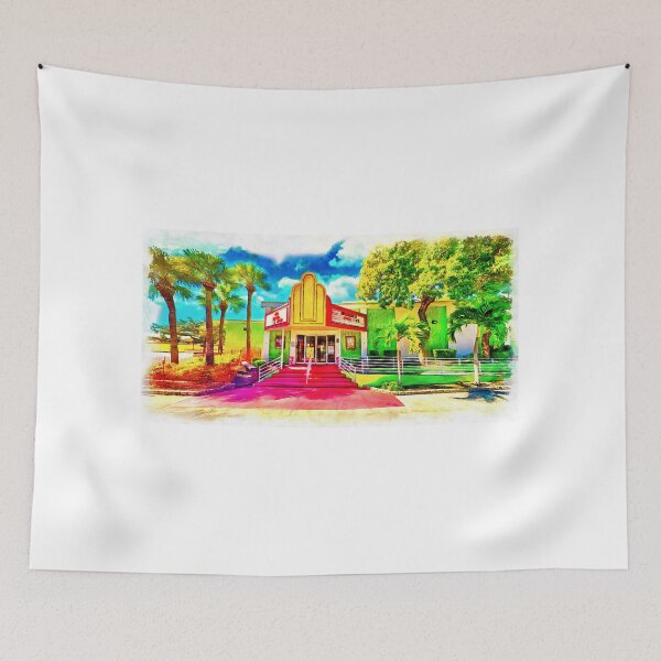 Item preview, Cultural Park Theater in Cape Coral - watercolor painting designed and sold by NickoPrints.