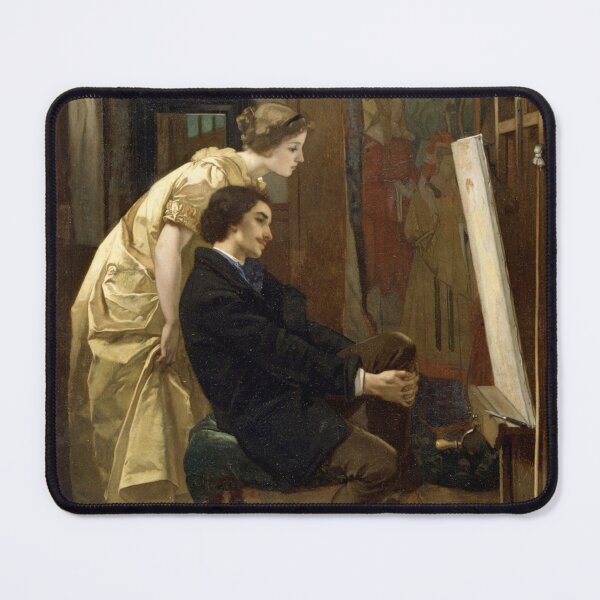 Item preview, The Painter and his Model by Alfred Émile Léopold Stevens - Vintage Art designed and sold by RickE.