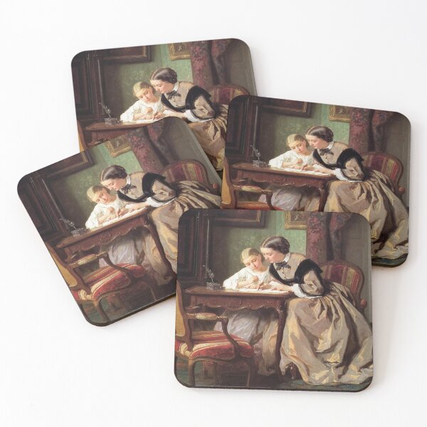 Item preview, The lesson - Jules Trayer - Vintage Art designed and sold by RickE.