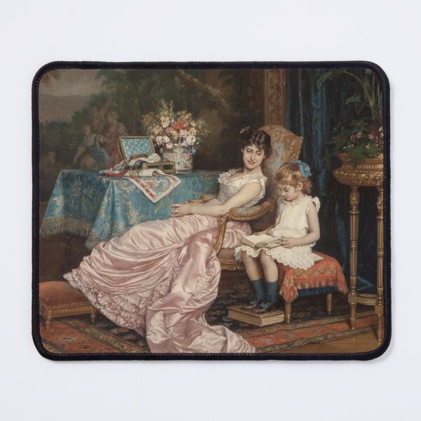 Item preview, A Mother and Daughter - Auguste Toulmouche - Vintage Art designed and sold by RickE.