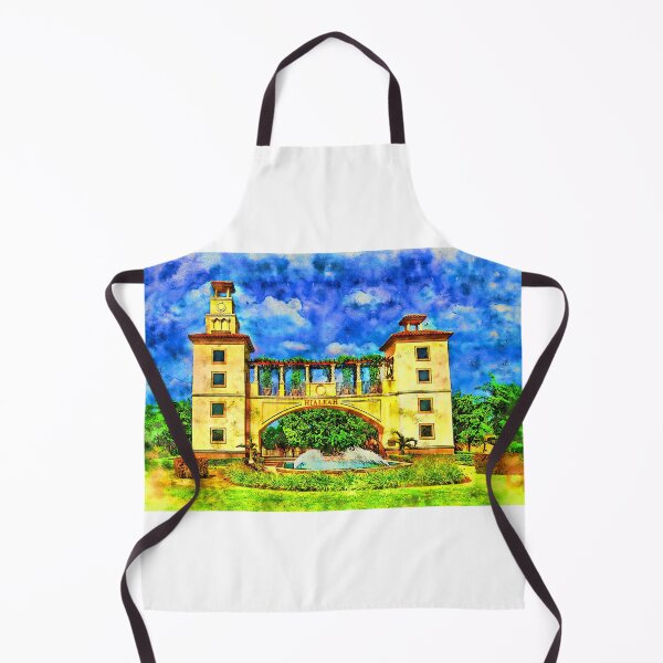 Item preview, Hialeah Fountain and Entrance Plaza Park - pen and watercolor designed and sold by NickoPrints.