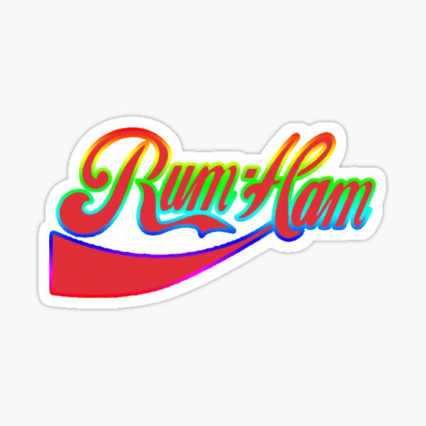 "RUM HAM" Sticker by lembayungsen Redbubble