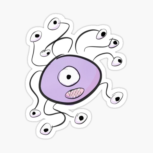 A friendly beholder Sticker