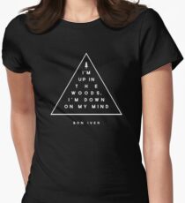 Woods -- Bon Iver Women's Fitted T-Shirt