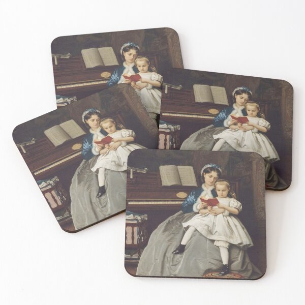 Item preview, The Reading Lesson by Auguste Toulmouche - Vintage Art designed and sold by RickE.