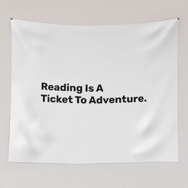 Item preview, Reading Is A Ticket To Adventure designed and sold by BopleDesigns.