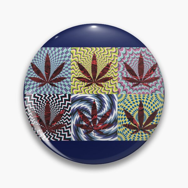 Artikelvorschau, Pot Leaf Pop Art with Retro Colorful Psychedelic Spirals with Trippy Liquid Pot Leaf entworfen und verkauft von YomeHayin.