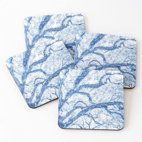 Item preview, Blue and White Tree Abstract designed and sold by Brooke T Ryan Photographic Art.