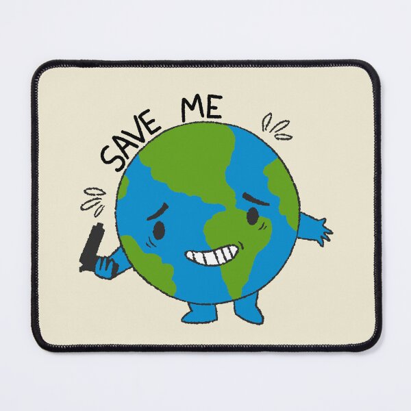 Item preview, Save me - Earth designed and sold by Paperfly Studio.