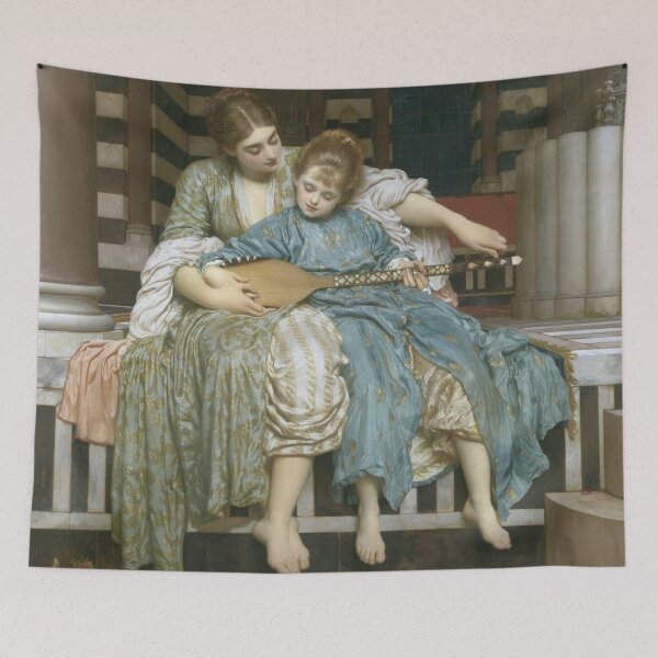 Item preview, Music Lesson by Frederic Leighton - Vintage Art designed and sold by RickE.