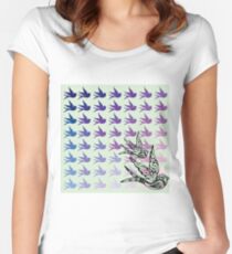 Green Birds Women's Fitted Scoop T-Shirt