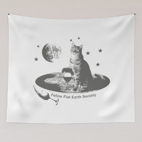 Item preview, Feline Flat Earth Society designed and sold by RobertTaylorPri.