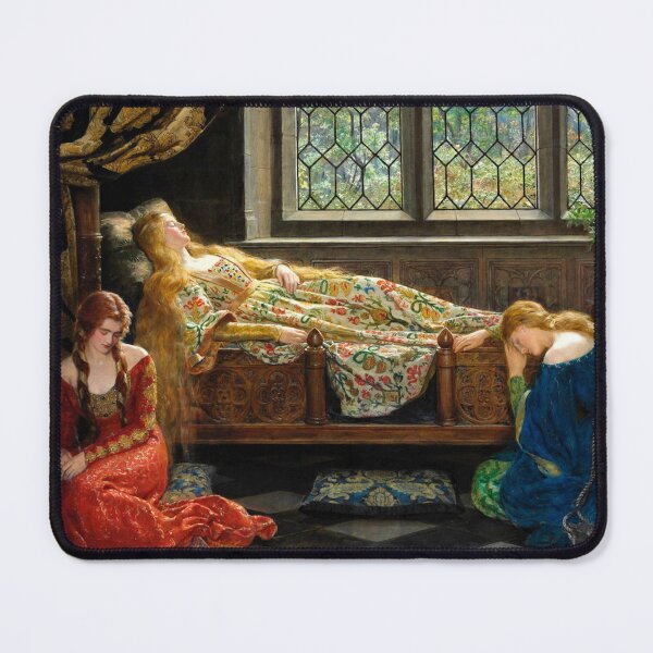 Item preview, Sleeping Beauty - John Collier - Vintage Art designed and sold by RickE.