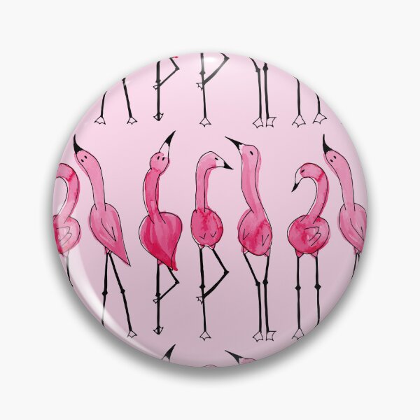 Artikelvorschau, Versteckte Nachricht Happy Aquarell Flamingo entworfen und verkauft von Zab Butler Design.