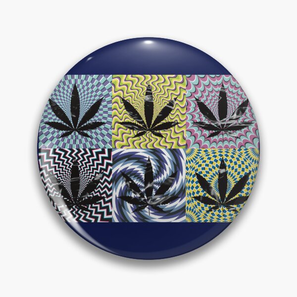 Artikelvorschau, Pot Leaf Pop Art with Retro Colorful Psychedelic Spirals with Trippy Liquid Pot Leaf entworfen und verkauft von YomeHayin.