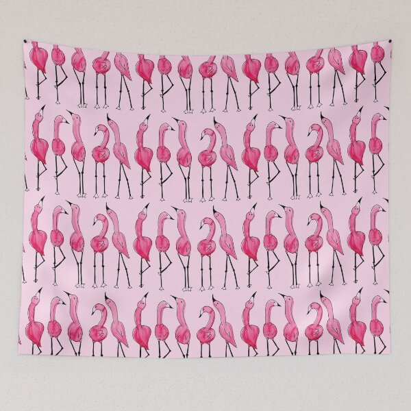Item preview, Hidden Message Happy Watercolor Flamingo designed and sold by Zab Butler Design.