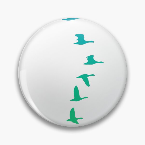 Item preview, Geese design teal green designed and sold by MystixJack.